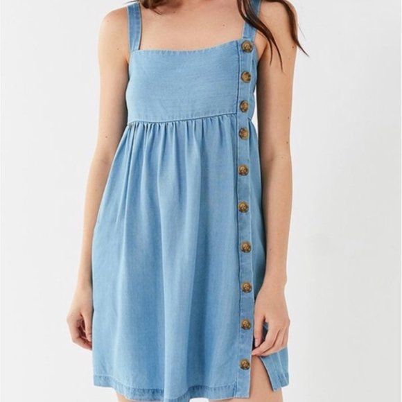 Urban Outfitters Dresses & Skirts - urban outfitters summer denim dress button detail